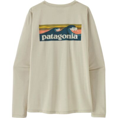 Patagonia W's L/S Cap Cool Daily Shirt - Boardshort Logo レディースシャツ