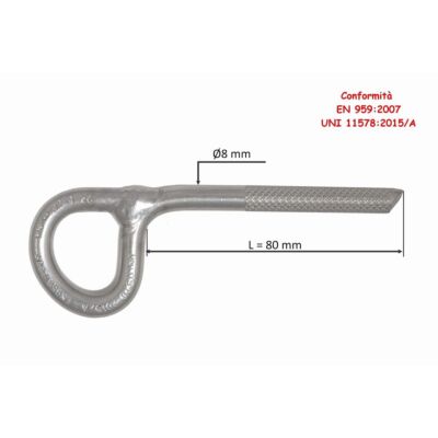 Raumer Antrax inox 直径8x80 mm 化学アンカー