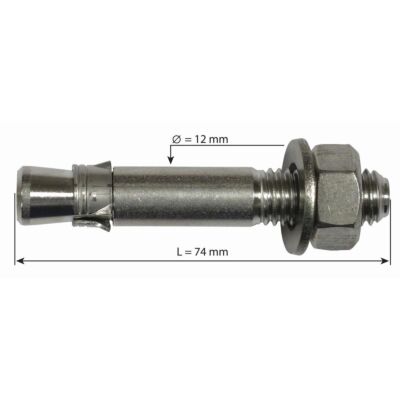 Raumer Hang Fix inox M12C φ12x74mm 拡張ボルト