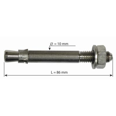 Raumer Hang Fix inox M10AL d10x86mm 拡張ボルト