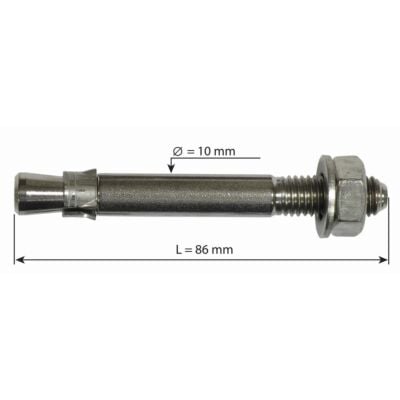 Raumer Hang Fix inox M10AL 直径10x86mm 拡張釘 マリーナバージョン