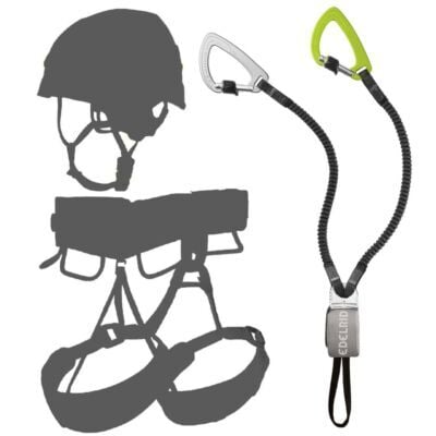 Oliunìd Deal Kit Edelrid Cable Kit Ultralite VII セット フェラータ + ヘルメットとハーネス フェラータキット