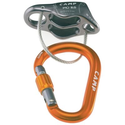 CAMP Più 2.0 Belay Kit ビレイデバイス バケットタイプ クライミング + カラビナ
