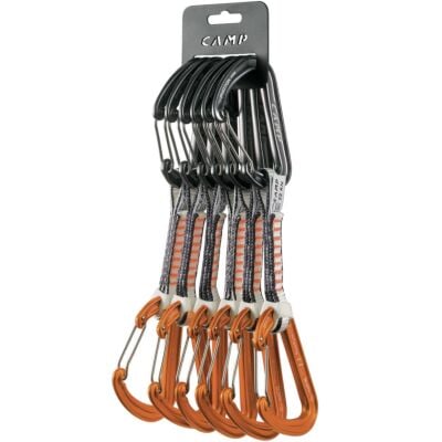 CAMP Set 6 Photon Wire Express KS Dyneema 6パック クライミング用カラビナ