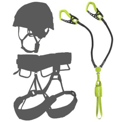Oliunìd Deal Kit Edelrid Cable Comfort Tri セット ダ ビア フェラータ + ヘルメット e ハーネス