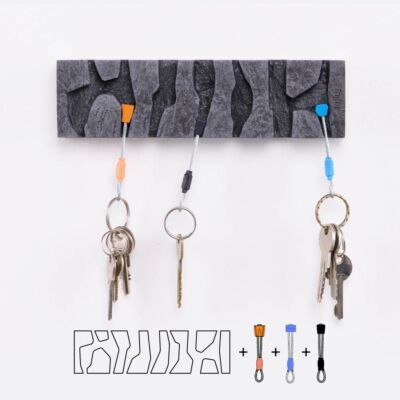 Fujfuj Classic 2 コンクリート キーホルダー - クライミングナット付きキーホルダー