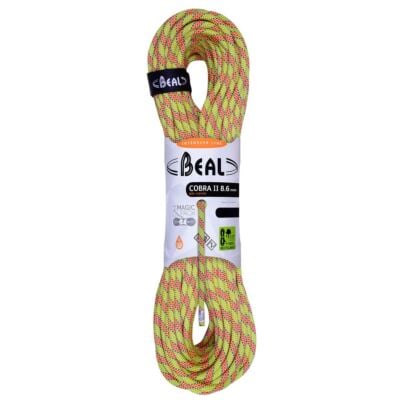 Beal Cobra II Unicore 8.6 mm Dry Cover クライミング用ハーフロープ