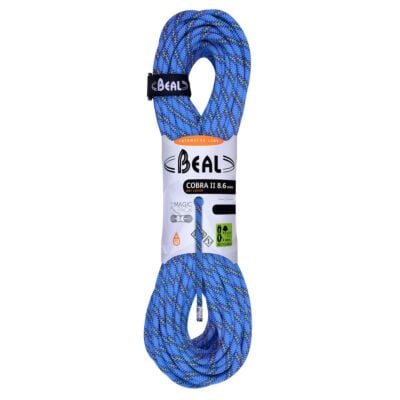 Beal Cobra II Unicore 8.6 mm Dry Cover クライミング用ハーフロープ