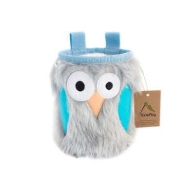 Crafty Climbing Forget-Me-Not Furry Owl チョークバッグ