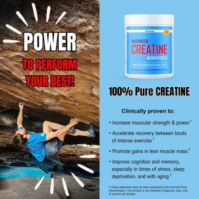 PhysiVantage Pure Creatine Monohydrate Powder creatina monoidrato