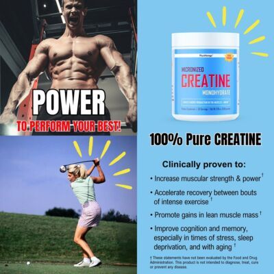 PhysiVantage Pure Creatine Monohydrate Powder creatina monoidrato