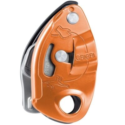 Petzl GriGri クライミング用アシストブレーキ器具とカラビナ