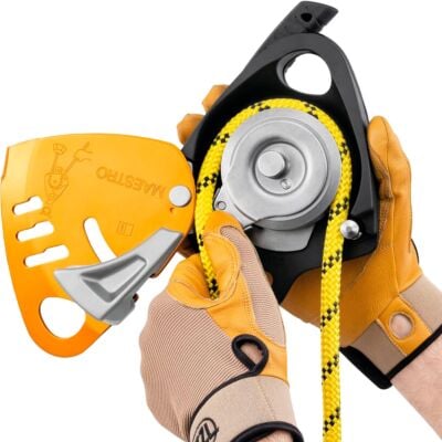 Petzl Maestro S 救助用ブロック付きディスケンソー