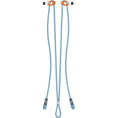 Petzl Dual Evolv Adjust ランヤード ブルー 調整可能なダブルランヤード クライミング