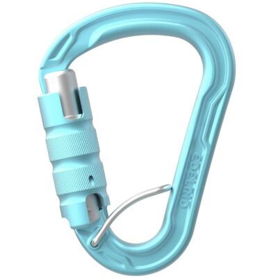 Petzl Neox アシストロック付きビレイデバイスとクライミングカラビナ