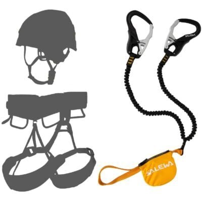 Oliunìd Deal Kit SALEWA Ergo Core Set Ferrata + ヘルメット e ハーネス via ferrata