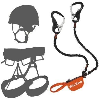 Oliunìd Deal Kit SALEWA Ergo Tex セット フェラータ + ヘルメットとハーネス キット via ferrata