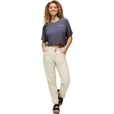 Prana Everyday Good Vibes Crop レディース Tシャツ