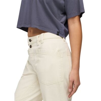 Prana Everyday Good Vibes Crop レディース Tシャツ