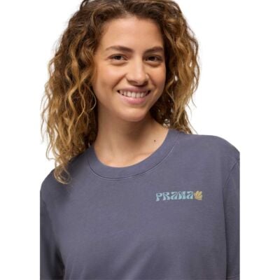 Prana Everyday Good Vibes Crop レディース Tシャツ