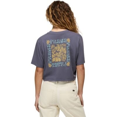 Prana Everyday Good Vibes Crop レディース Tシャツ