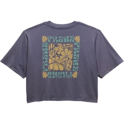 Prana Everyday Good Vibes Crop レディース Tシャツ