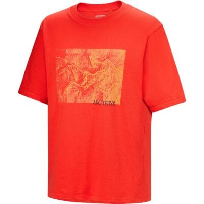 Arc'teryx Kragg Cotton Lithographica SS M 男性用Tシャツ