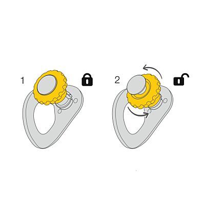 Petzl Coeur Pulse 12 mm 高所作業用の取り外し可能なアンカー