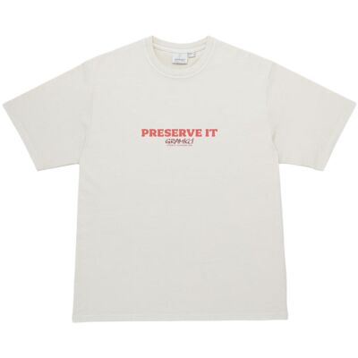 Gramicci Footprints Tee Pigment Dyed メンズ半袖Tシャツ