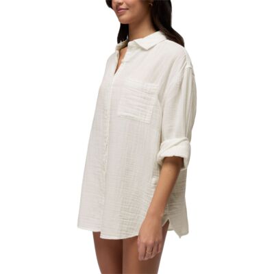Prana Hideaways Button Down Top レディースシャツ