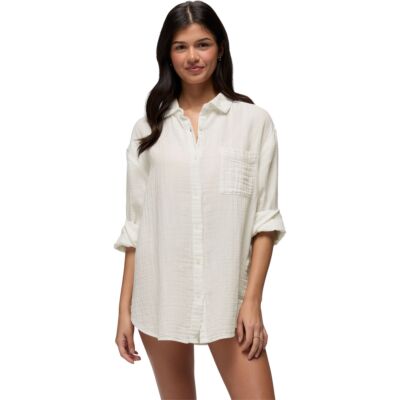 Prana Hideaways Button Down Top レディースシャツ