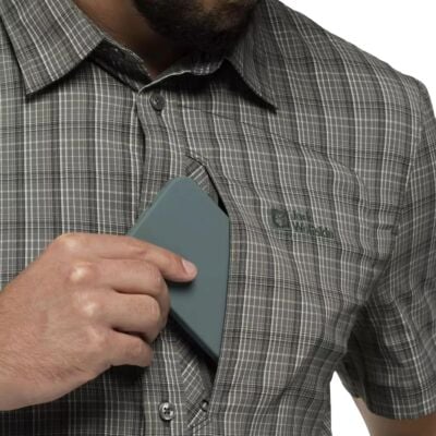 Jack Wolfskin Rays Stretch Vent Shirt M メンズショートスリーブシャツ