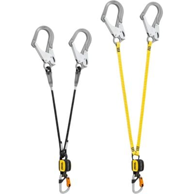 Petzl Absorbica-Y MGO エネルギーアブソーバー付きダブルランヤード International version