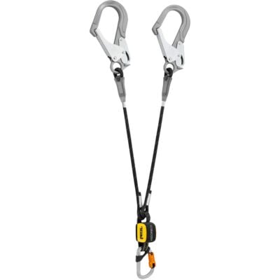 Petzl Absorbica-Y MGO エネルギーアブソーバー付きダブルランヤード International version
