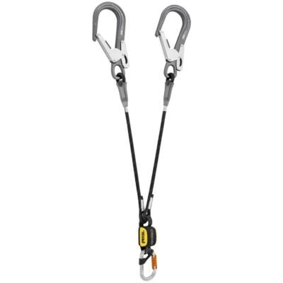 Petzl Absorbica-Y 80 MGO エネルギーアブソーバー内蔵ダブルランヤード European version