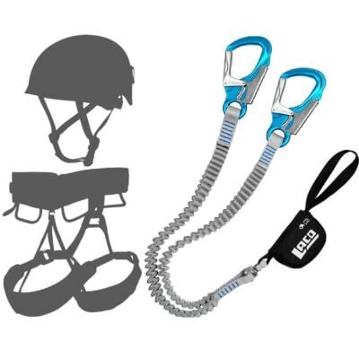 Oliunìd Deal Kit LACD Set Via Ferrata Pro Evo S 3.0 セット Ferrata + ヘルメット e ハーネス キット via ferrata