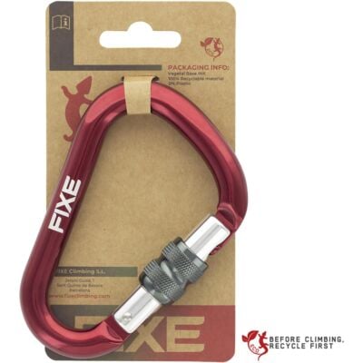 Fixe Lotus Stone HMS Screw クライミング用スクリュー付きカラビナ