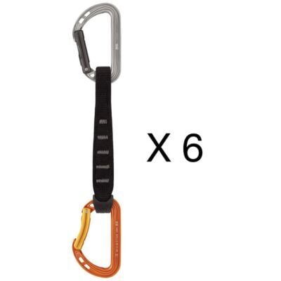 Petzl Spirit Express 6-Pack クライミング用クイックドロー (6個入り)