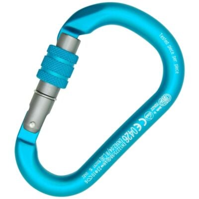 Petzl GriGri クライミング用アシストブレーキ器具とカラビナ