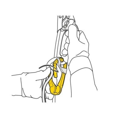 Petzl Rollclip A 直レバー付きプーリーカラビナ 高所作業用