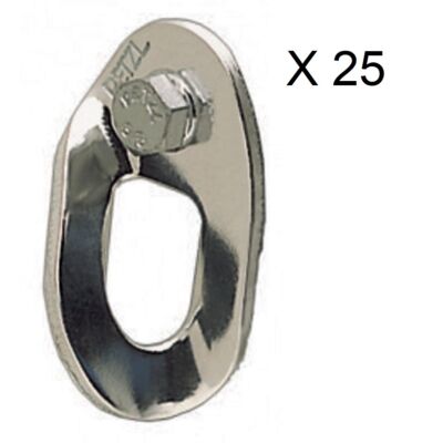 Petzl Vrillee スペレオロジー用プレート 25パック