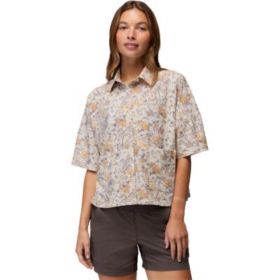 Prana Railay SS Button Down レディースショートスリーブシャツ