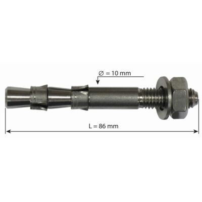 Raumer Hang Fix inox M10L 直径10x86mm 二重拡張ピン
