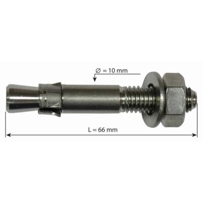 Raumer Hang Fix inox M10C φ10x66mm 機械的アンカー