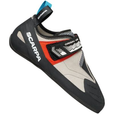 SCARPA Origin VS ライトグレー/レッド 男性用クライミングシューズ