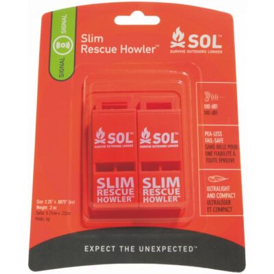 SOL Slim Rescue Howler Whistle 緊急用ホイッスル2個セット