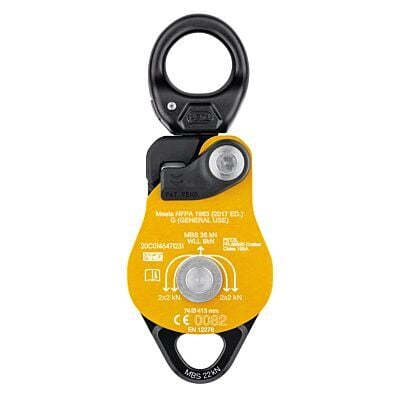 Petzl Spin L2-Yellow 高所作業用ダブルプーリー