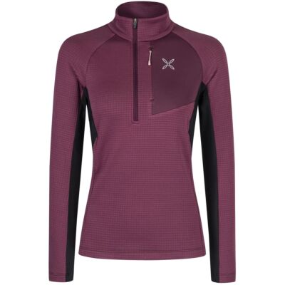 Montura Stretch Color 3 Zip Maglia W パイル付きジップトップ レディース
