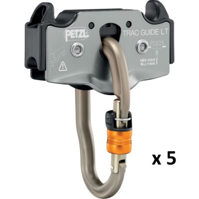 Petzl Trac Guide LT (5個パック) アドベンチャーパークプーリー