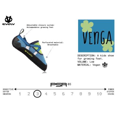 Evolv Venga Youth Climbing Shoes 子供用クライミングシューズ